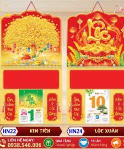 Bìa Lò Xo Giữa Bế Nổi - HN22 - Kim Tiền + HN24 - Lộc Xuân