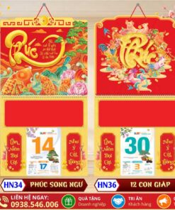 Bìa Lò Xo Giữa Bế Nổi - HN34 - Phúc Song Ngư + HN36 - 12 Con Giáp
