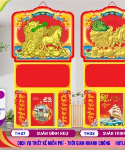 Bìa Lò Xo Mini Dán Nổi - TH37 - Xuân Bính Ngọ + TH38 - Xuân Thịnh Vượng
