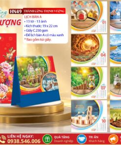 Lịch Để Bàn (19x22cm) - HN49 - Thành Công Thịnh Vượng