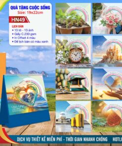 Lịch Để Bàn A (19x22cm) - HN49 - Quà Tặng Cuộc Sống