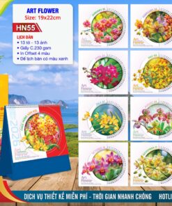 Lịch Để Bàn A (19x22cm) - HN55 - Art Flower