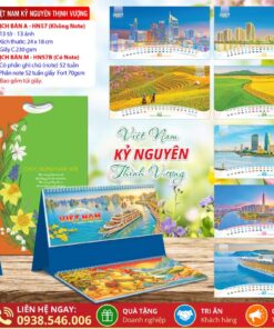 Lịch Để Bàn A & M (24x18cm) - HN57 - Việt Nam Kỷ Nguyên Thịnh Vượng