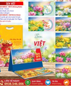 Lịch Để Bàn A & M (24x18cm) - HN73 - Sen Việt