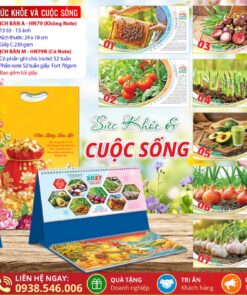 Lịch Để Bàn A & M (24x18cm) - HN79 - Sức Khỏe Và Cuộc Sống