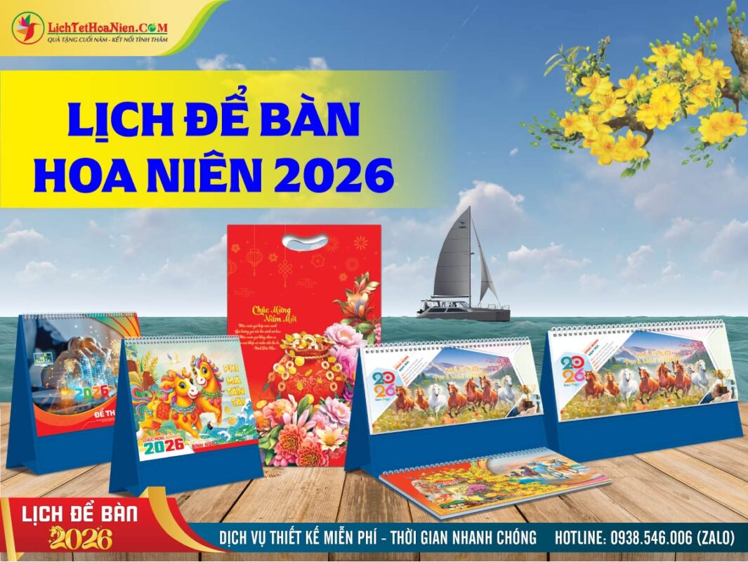Lịch Để Bàn Hoa Niên 2026