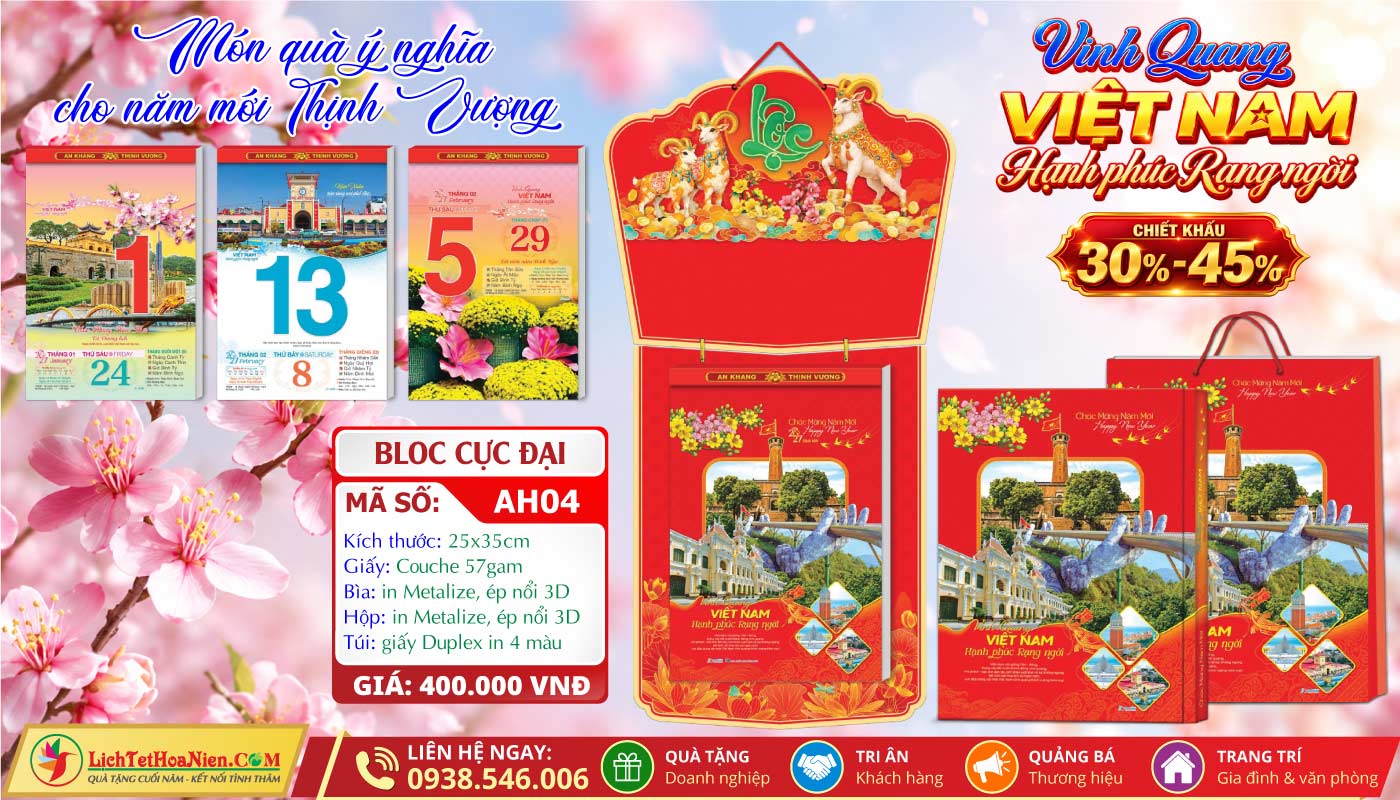 Mã Số: AH04 - Vinh Quang Việt Nam Hạnh Phúc Rạng Ngời