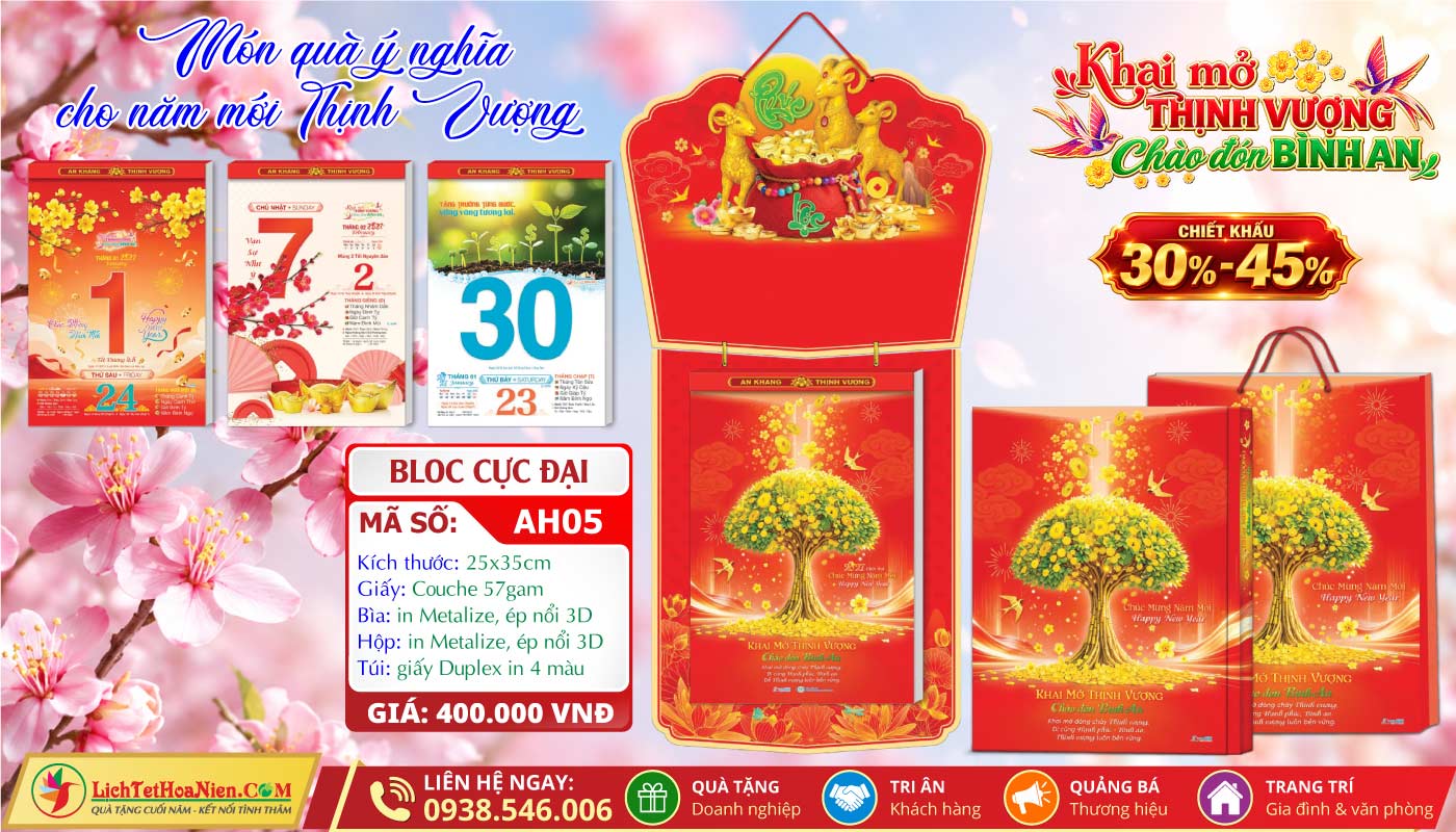 Mã Số: AH05 - Khai Mở Thịnh Vượng Chào Đón Bình An