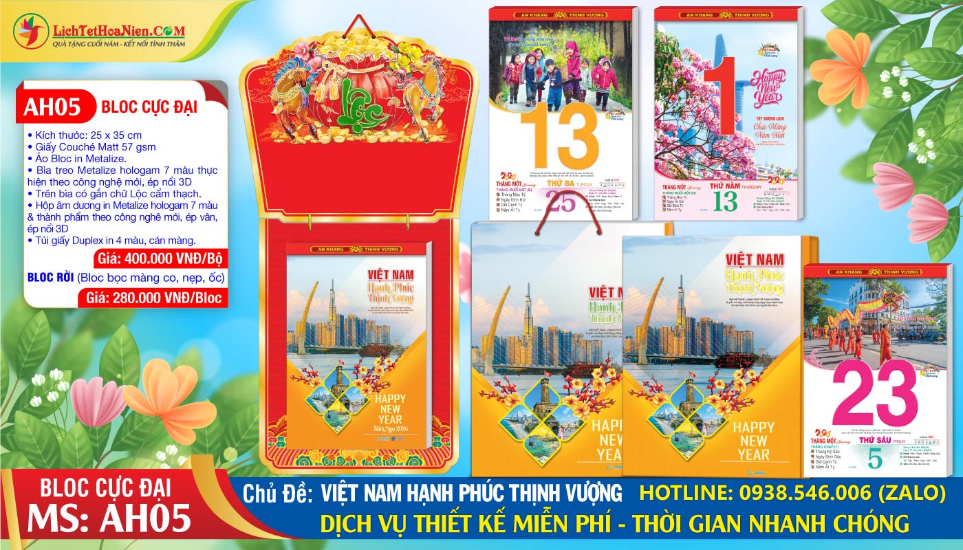 Mã Số: AH05 - Việt Nam Hạnh Phúc Thịnh Vượng