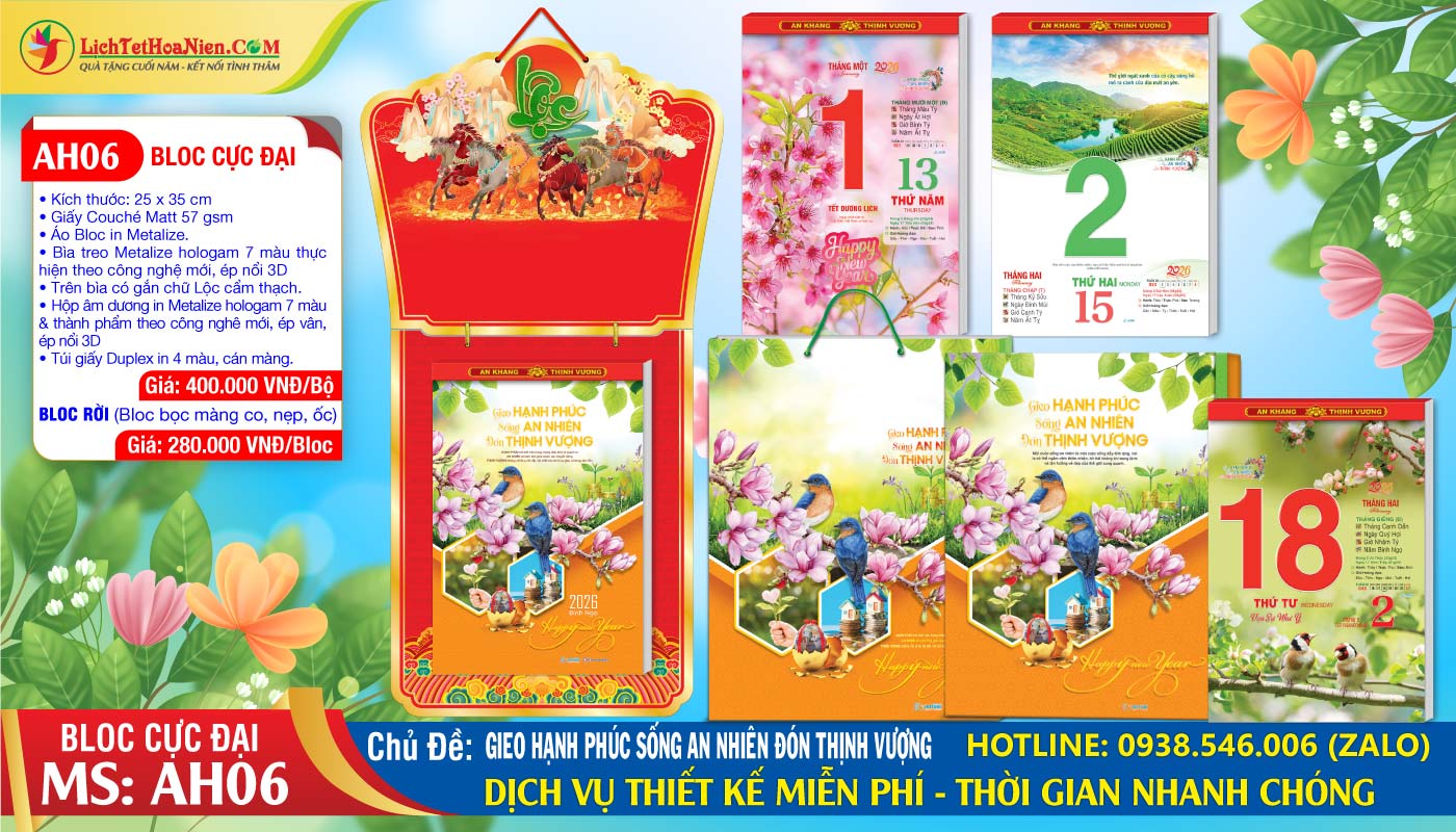 Mã Số: AH06 - Gieo Hạnh Phúc Sống An Nhiên Đón Thịnh Vượng