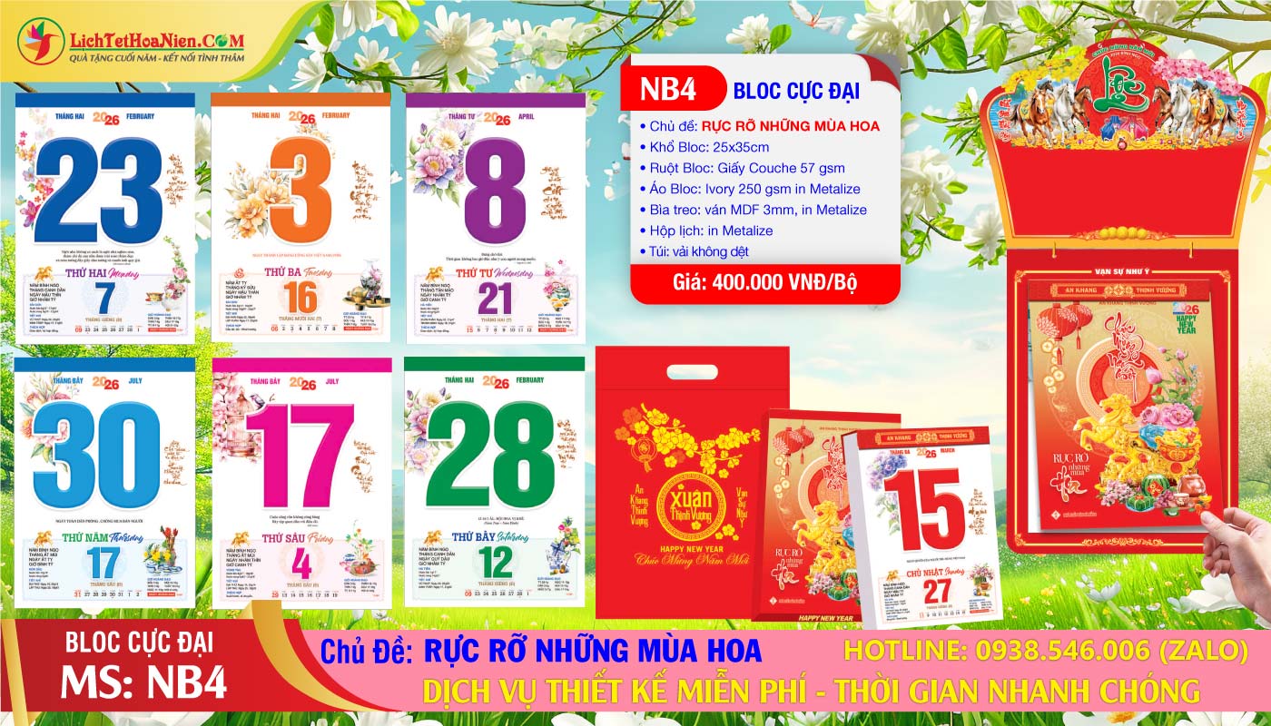 Mã Số: NB4 - Rực Rỡ Những Mùa Hoa
