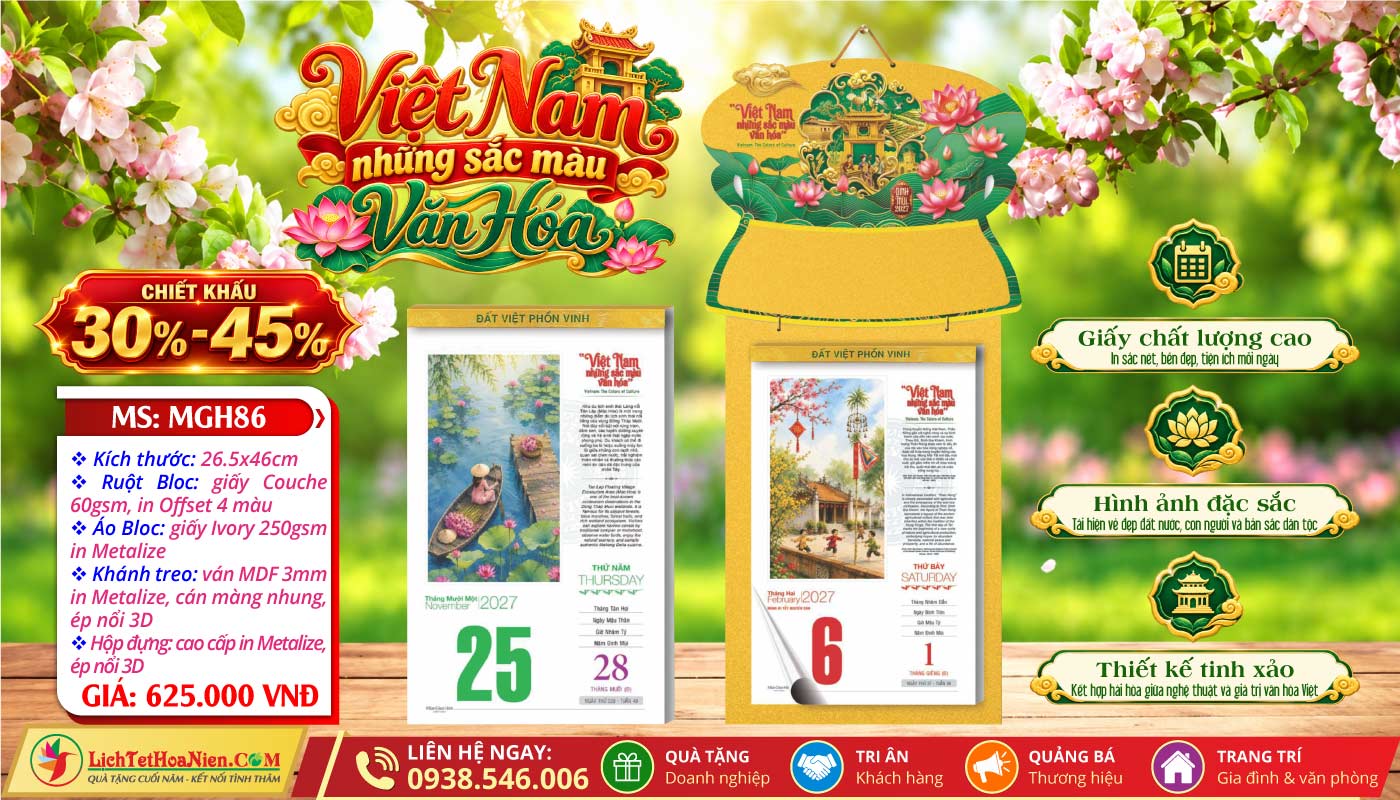 Mã Số: MGH86 - Việt Nam Những Sắc Màu Văn Hóa