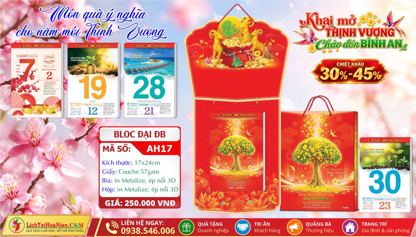 Mã Số: AH17 - Khai Mở Thịnh Vượng Chào Đón Bình An