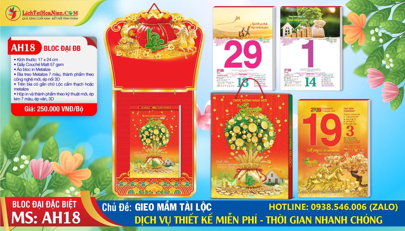 Bloc Đại Đặc Biệt - AH18 - Gieo Mầm Tài Lộc