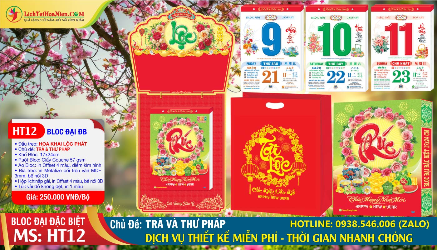 Bloc Đại Đặc Biệt - HT12 - Hoa Khai Lộc Phát