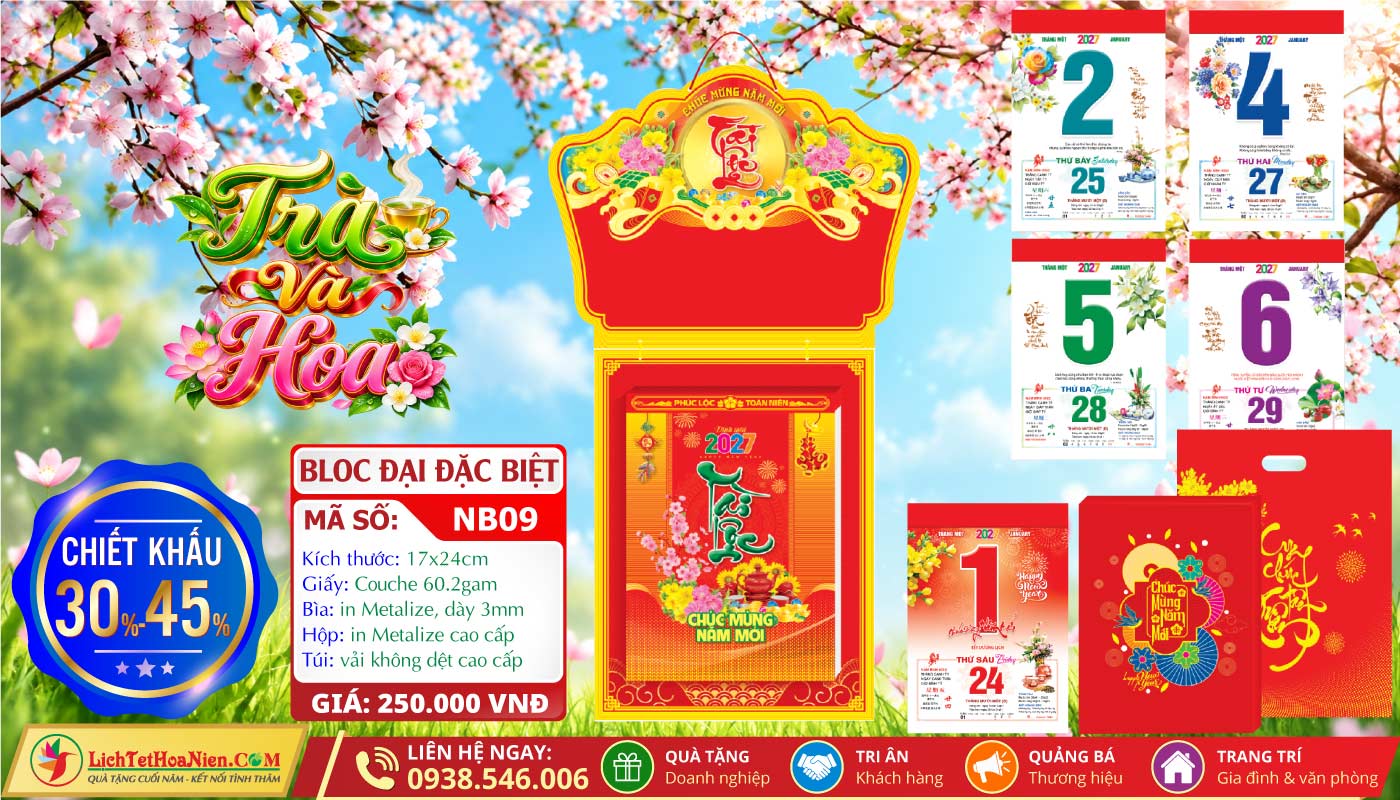 Mã Số: NB09 - Trà Và Hoa