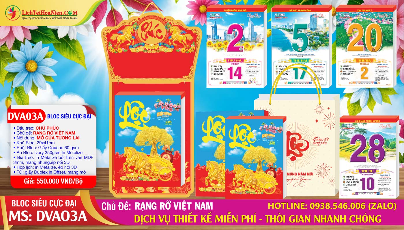 Mã Số: DVA03A - Rạng Rỡ Việt Nam - Đầu Treo Chữ Phúc