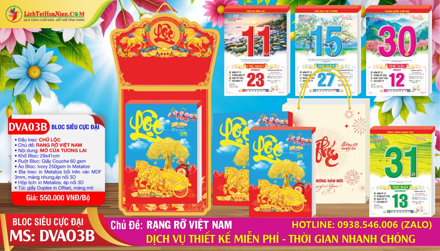 Mã Số: DVA03B - Rạng Rỡ Việt Nam - Đầu Treo Chữ Lộc