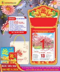 Bloc Siêu Cực Đại Đặc Biệt Đại Việt Á 2026 - Mã Số: DVA02 - Non Nước Việt Nam - Đầu Treo Chữ Lộc