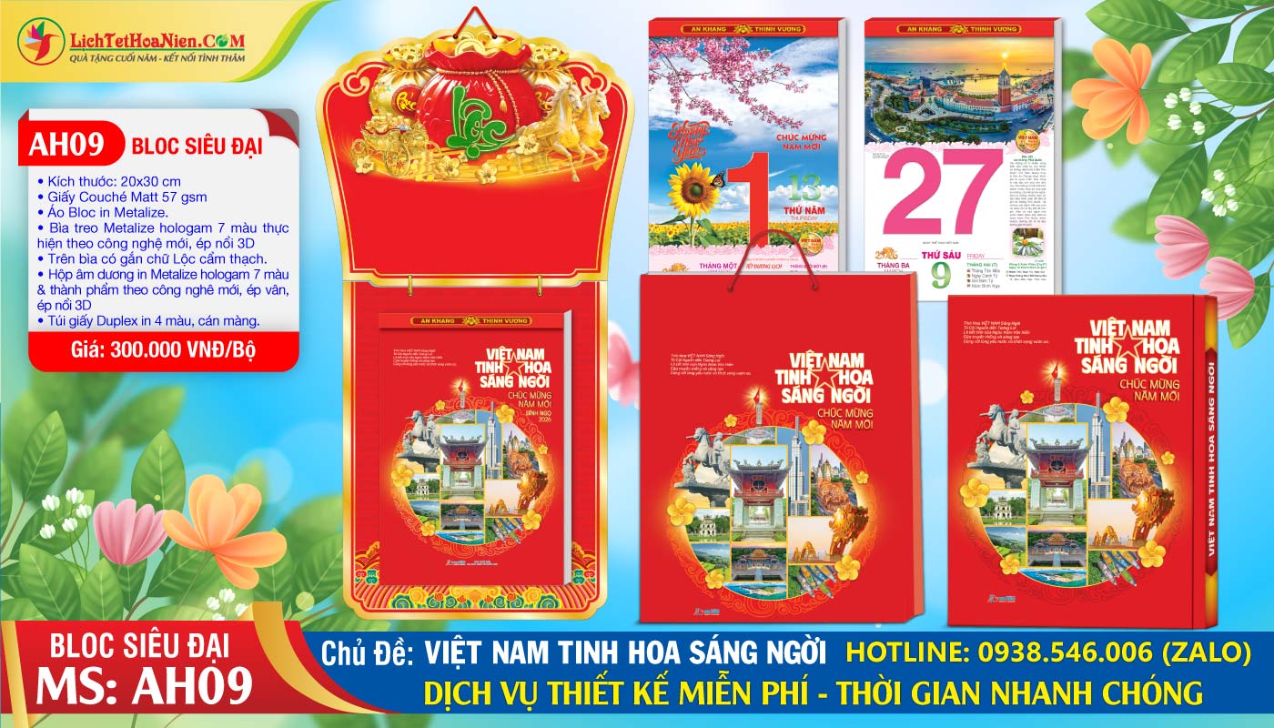 Mã Số: AH09 - Việt Nam Tinh Hoa Sáng Ngời