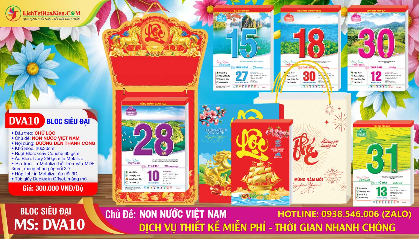 Mã Số: DVA10 - Non Nước Việt Nam - Đầu Treo Chữ Lộc