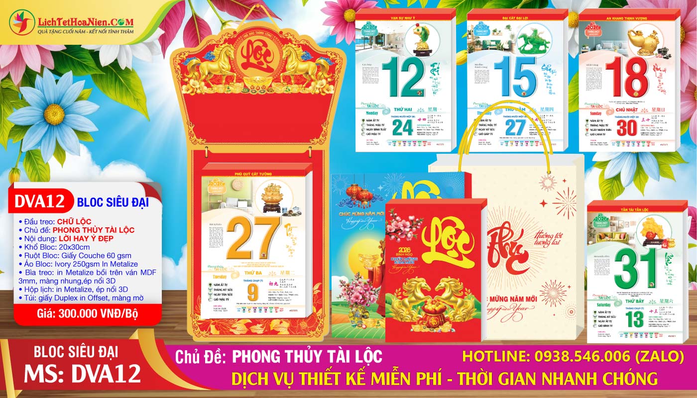 Mã Số: DVA12 - Phong Thủy Tài Lộc - Đầu Treo Chữ Lộc