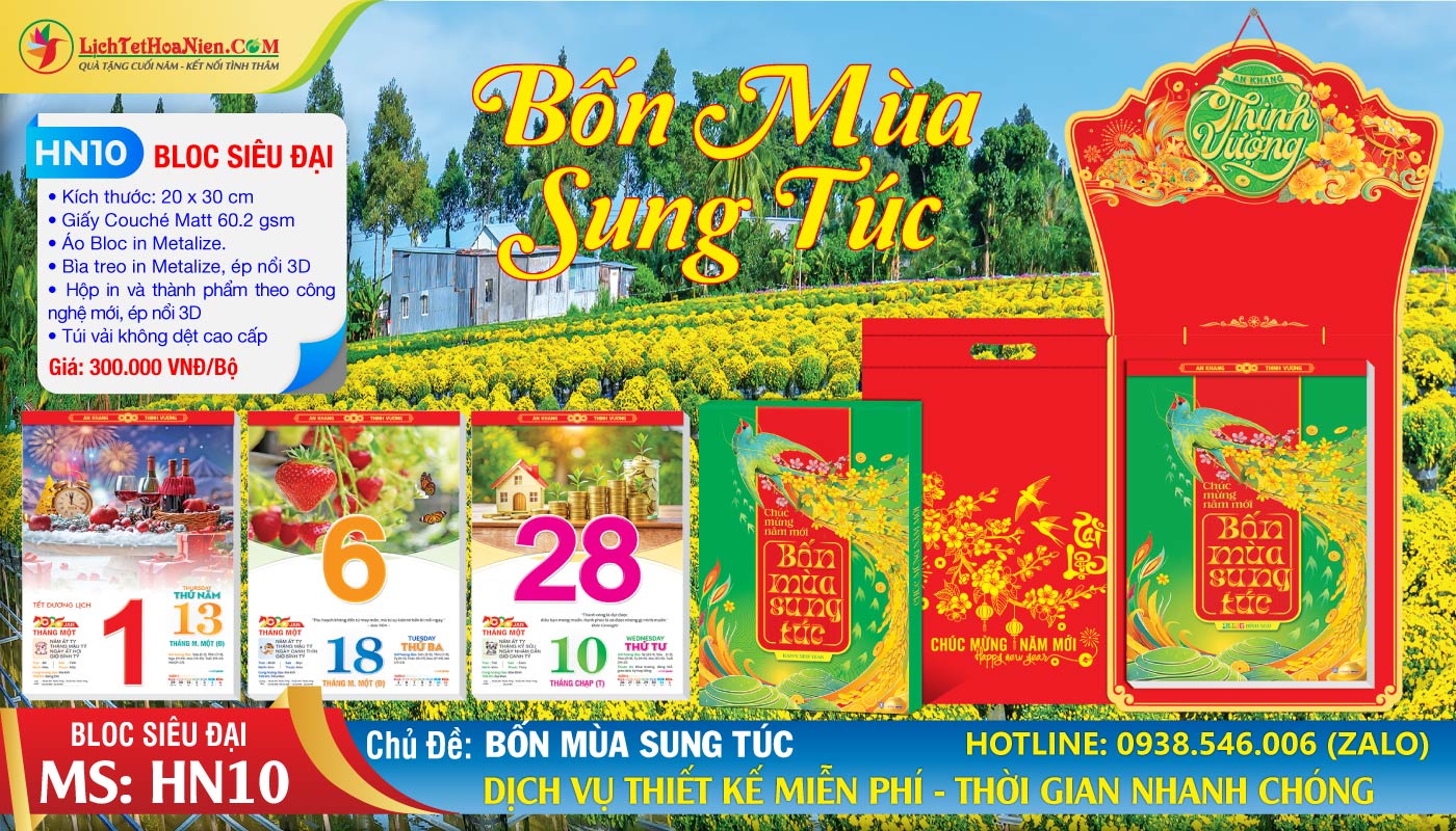 Mã Số: HN10 - Bốn Mùa Sung Túc