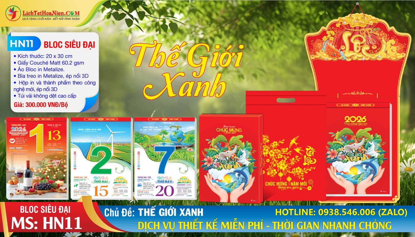 Mã Số: HN11 - Thế Giới Xanh