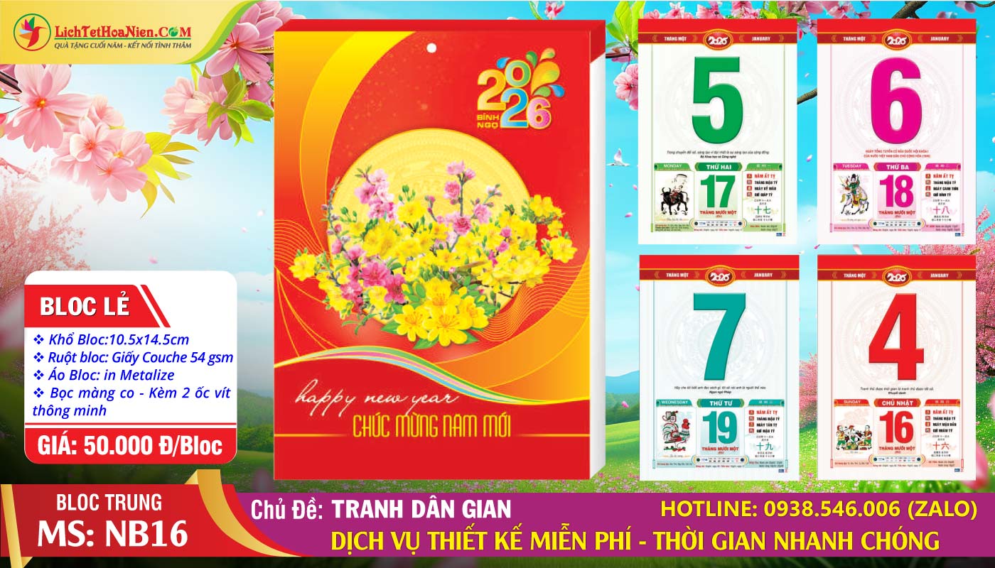 Bloc Trung - NB16 - Tranh Dân Gian (Bloc Lẻ)