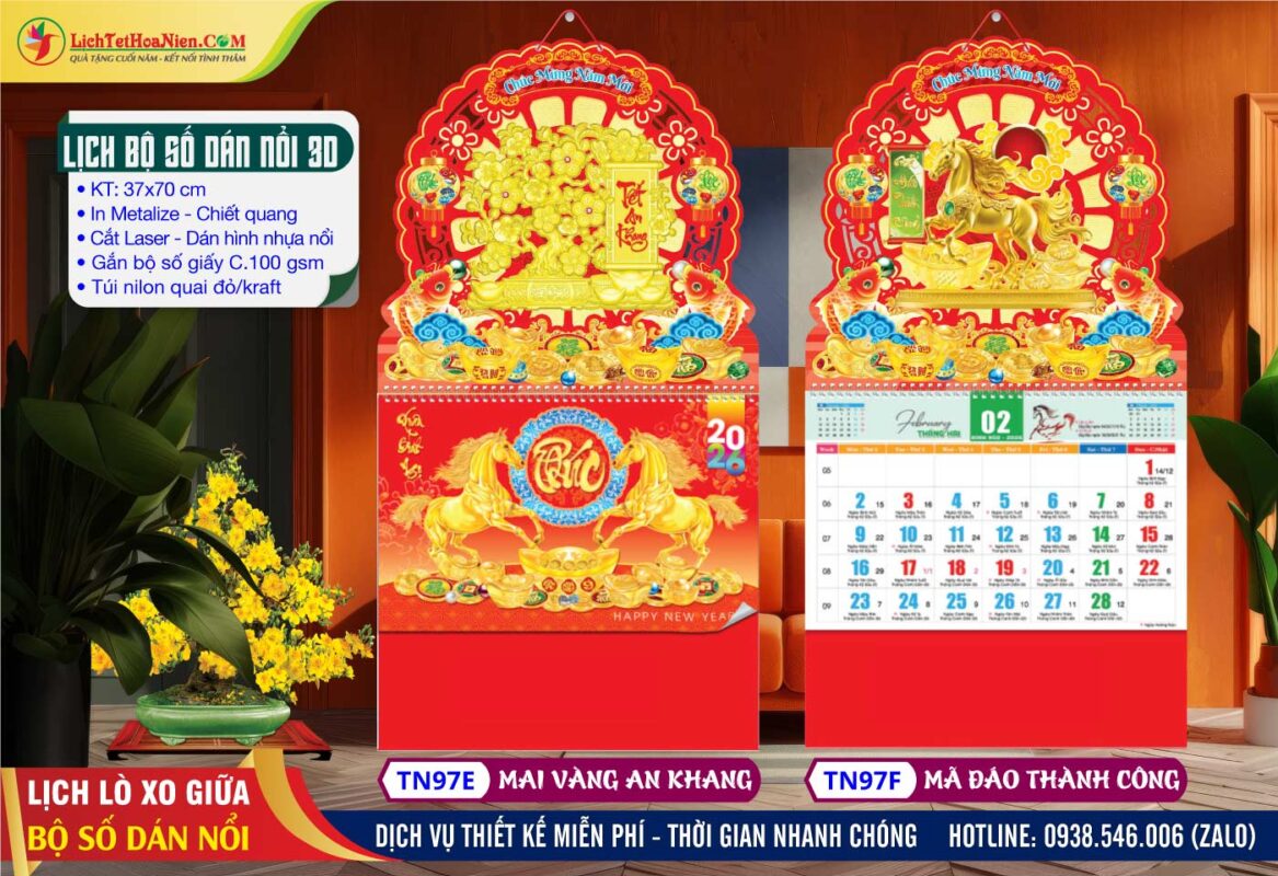 Mã Số: TN97E - Mai Vàng An Khang + TN97F - Mã Đáo Thành Công