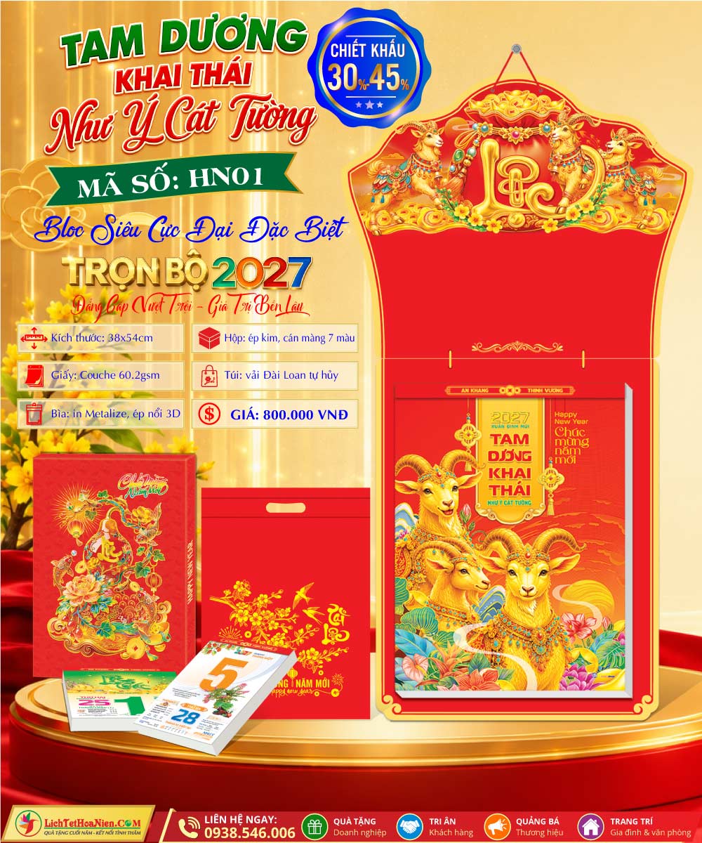 Mã Số: HN01 - Tam Dương Khai Thái - Như Ý Cát Tường