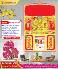 Bìa Đại Dán Nổi Mai Vàng An Khang