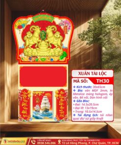 Bìa Lò Xo Mini Dán Nổi Xuân Tài Lộc