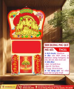 Bìa Lò Xo Mini Dán Nổi Tam Dương Phú Quý