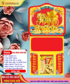 Bìa Lò Xo Mini Dán Nổi Song Mã