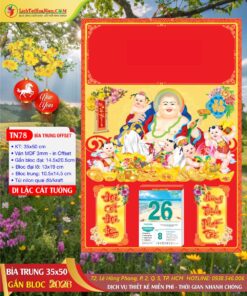 Bìa Lịch Trung Di Lặc Cát Tường