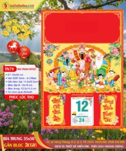 Bìa Lịch Trung Phúc Lộc Thọ