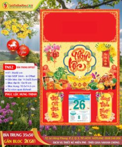 Bìa Lịch Trung Phúc Lộc Hưng Thịnh