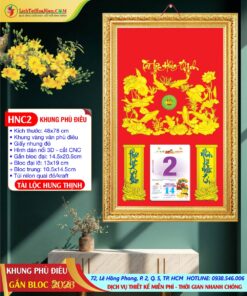 Khung Phù Điêu Tài Lộc Hưng Thịnh