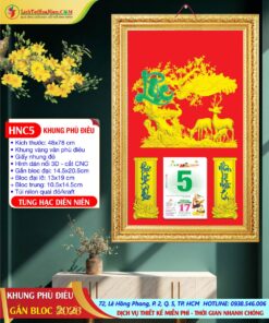 Khung Phù Điêu Tùng Hạc Diên Niên