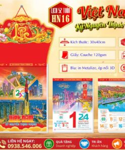 Lịch 52 Tuần (30x40cm) - HN16 - Việt Nam Kỷ Nguyên Thịnh Vượng