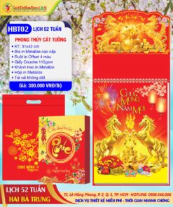 Lịch 52 Tuần Hai Bà Trưng 2026 - Mã Số: HBT02 - Phong Thủy Cát Tường