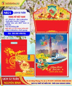 Lịch 52 Tuần Hoa Niên 2026 - Mã Số: NB21 - Rạng Rỡ Việt Nam