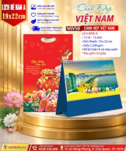Mã Số: NSV50 | Lịch Để Bàn (19x22cm) - Cảnh Đẹp Việt Nam