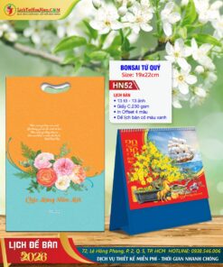 Lịch Để Bàn Bonsai Tứ Quý