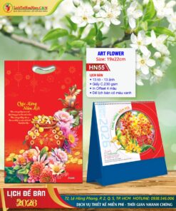 Lịch Để Bàn Art Flower