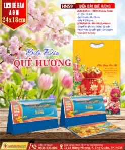 Mã Số: HN59 | Lịch Để Bàn A & M (24x18cm) - Biển Đảo Quê Hương