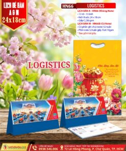 Mã Số: HN66 | Lịch Để Bàn A & M (24x18cm) - Logistics